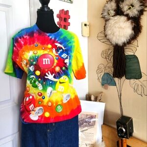 Classic vintage M&M tie dye tshirt